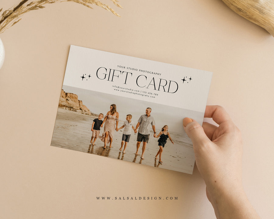 Photography Gift Certificate Card Template - GC110