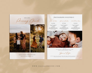 Photography Pricing Guide Template - PG074