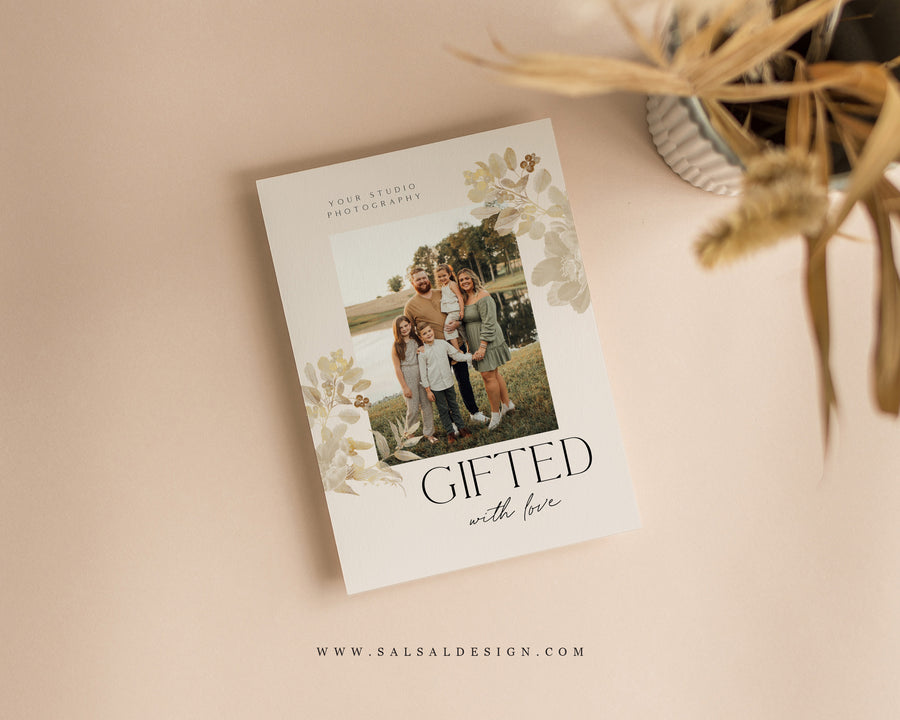 Studio Gift Certificate Card Template - GC097