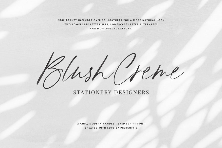 Indie Beauty Chic Handlettered Font