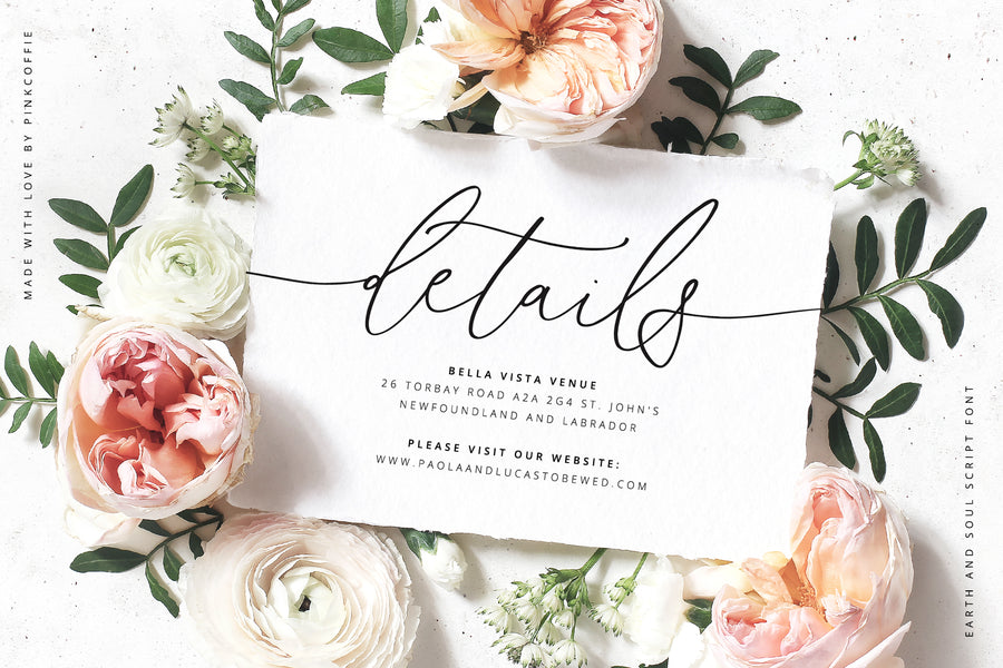 Earth And Soul | Elegant Script Font