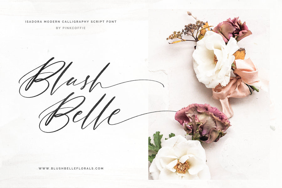 Isadora I Rustic Wedding Script Font