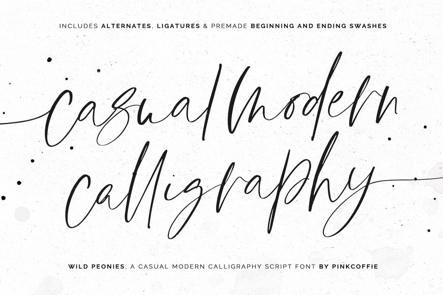 Wild Peonies | Stylish Modern Font