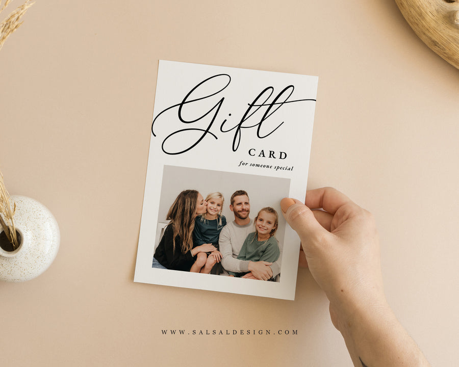 Photography Gift Certificate Card Template - GC125