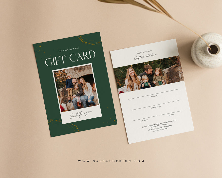 Photography Gift Certificate Card Template - GC124