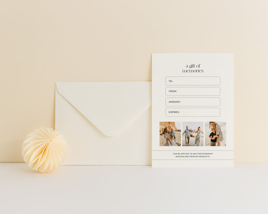 Photography Gift Card - GC130