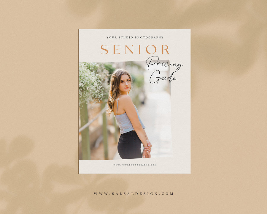 Senior Photography Pricing Guide Template - PG078