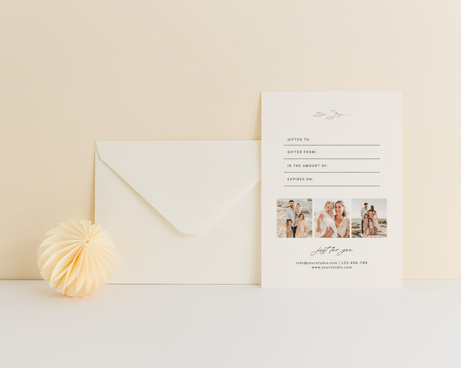 Photography Gift Certificate Template - GC127