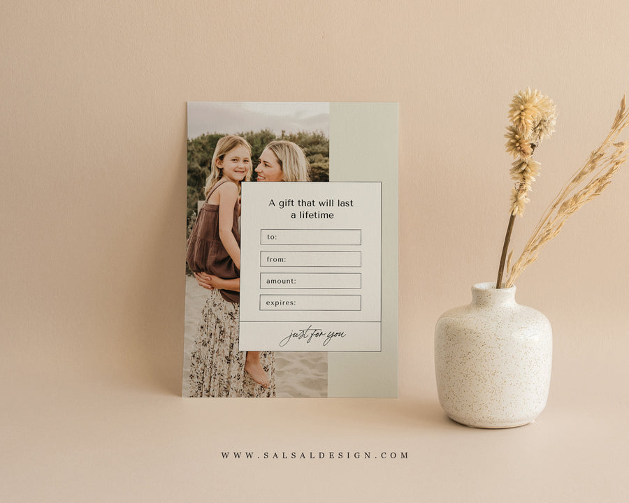 Photography Gift Certificate Card Template  - GC118