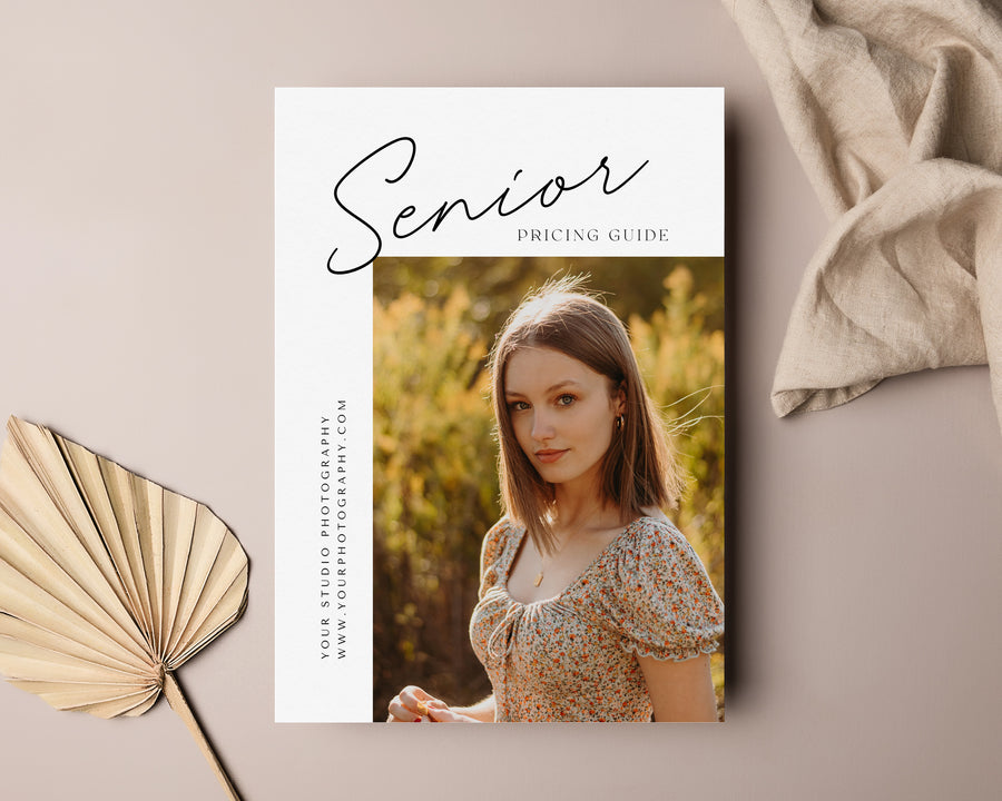 Senior Photography Pricing Guide Template - PG106