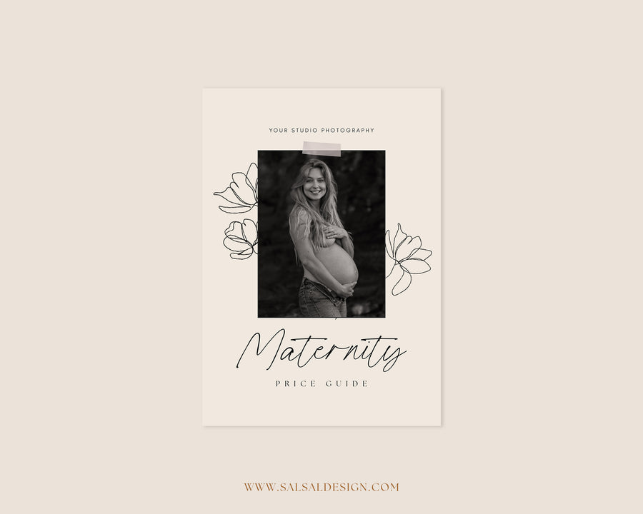 Maternity Photography Pricing Guide Template - PG094