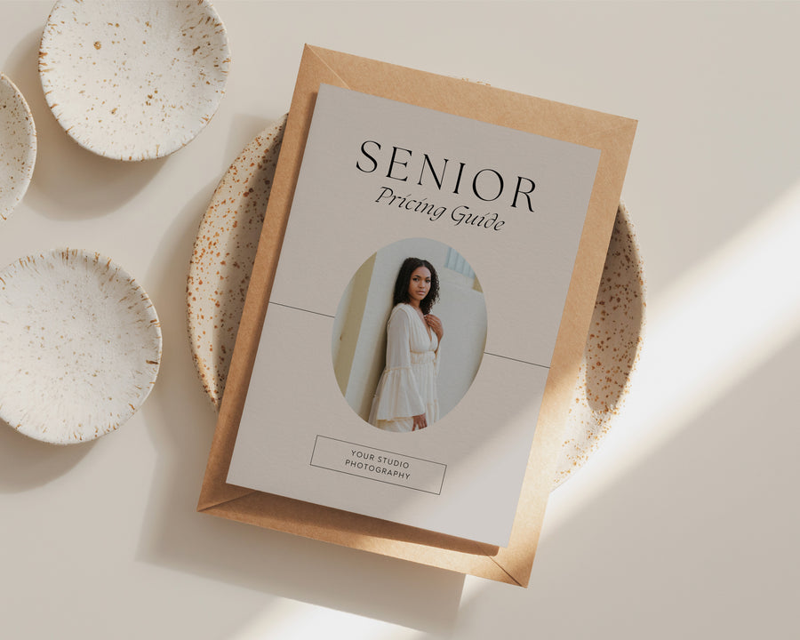 Senior Photography Pricing Guide Template - PG098