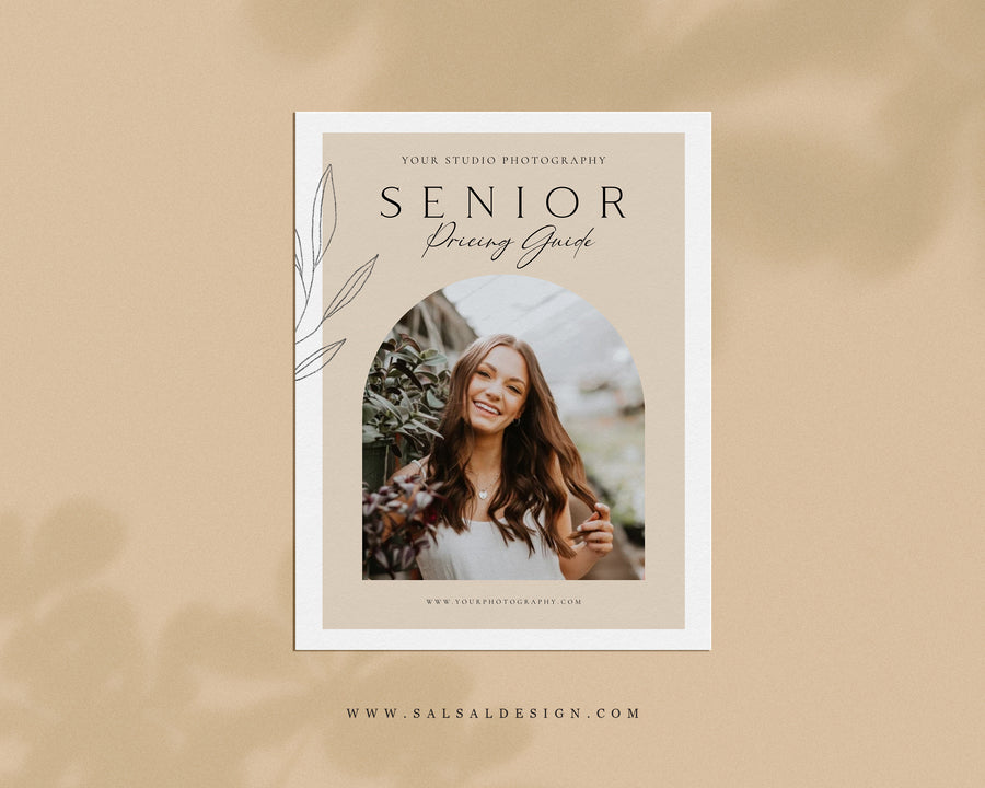Senior Photography Pricing Guide Template - PG079