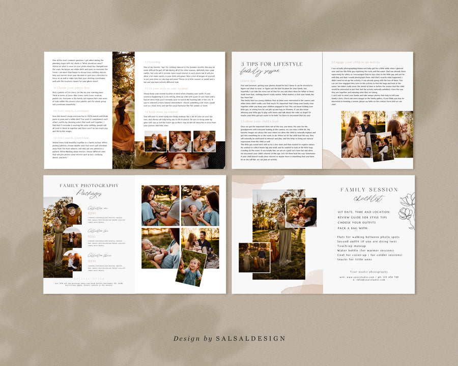 Canva Family Photography Style Guide, Photography Welcome Guide, Photographer Pricing Template, Client guide for photographers, Family Session - MG041