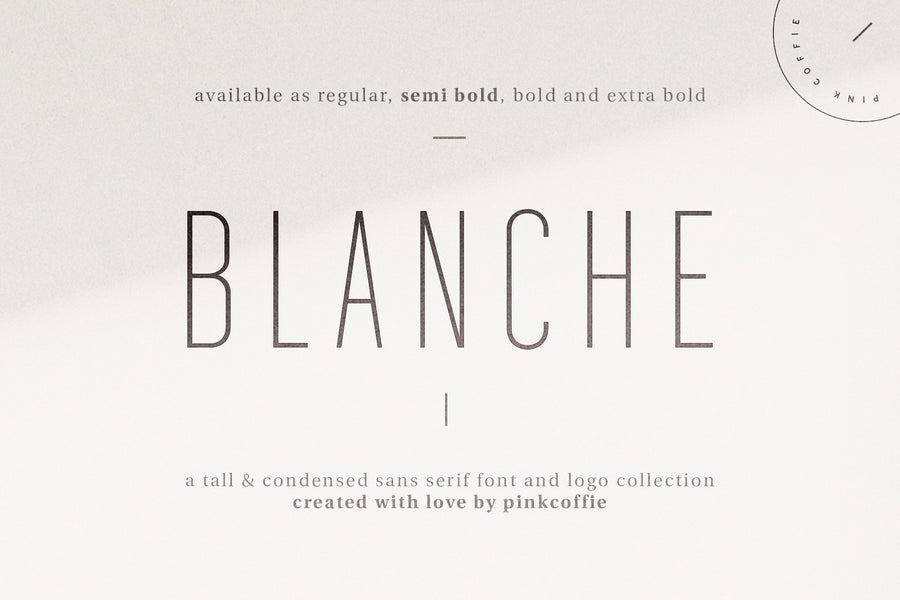 Blanche | Modern Sans Serif + 18 Logos