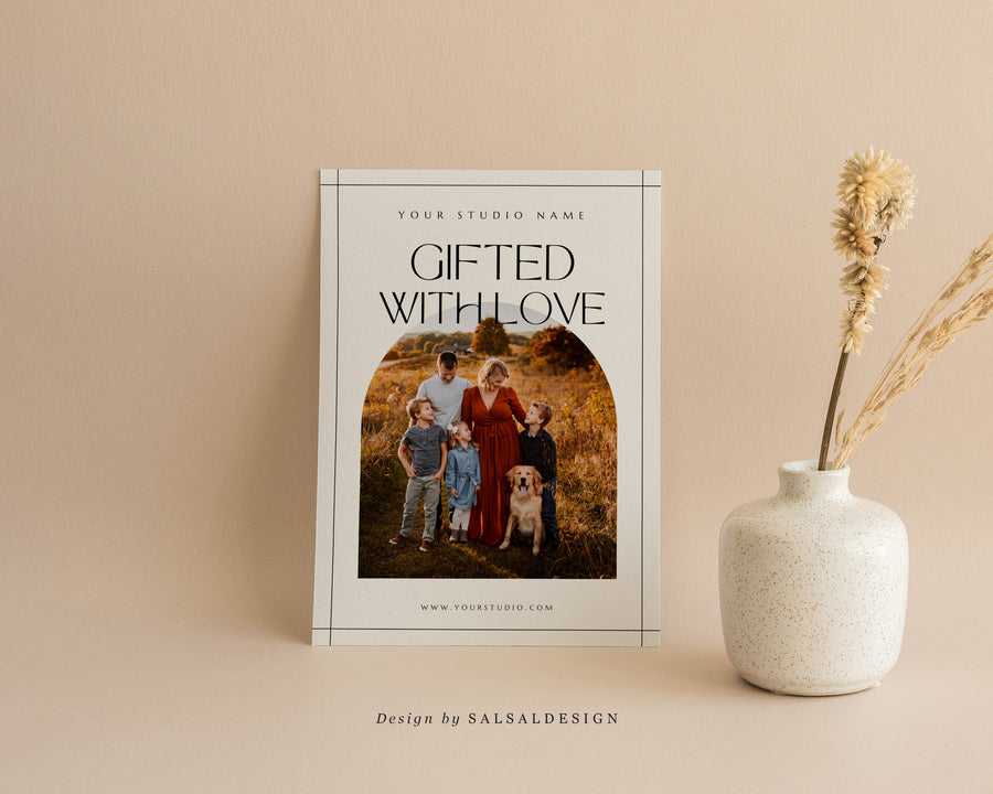 Studio Gift Certificate Card Template - GC074