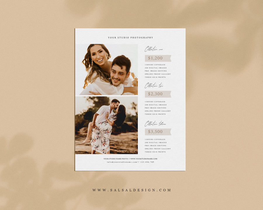Wedding Photography Pricing Guide Template - PG076