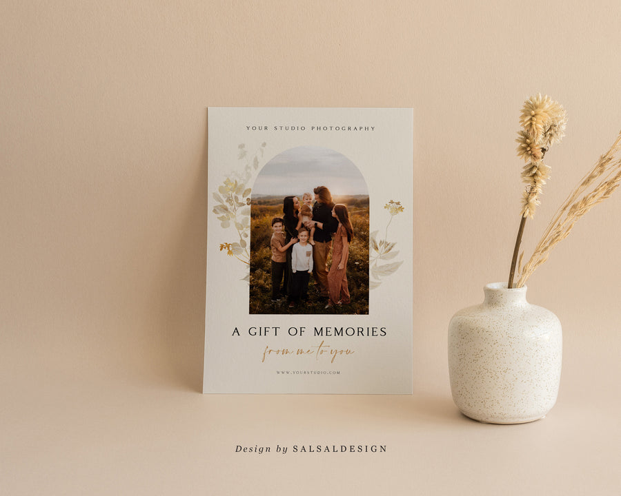 Studio Gift Certificate Card Template - GC073