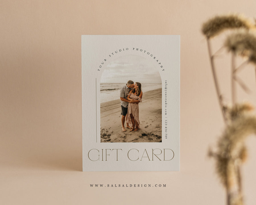 Photography Gift Certificate Card Template - GC117