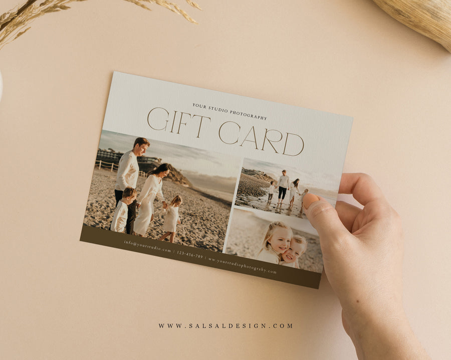 Photography Gift Certificate Card Template - GC116