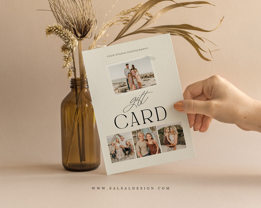Photography Gift Certificate Card Template - GC114