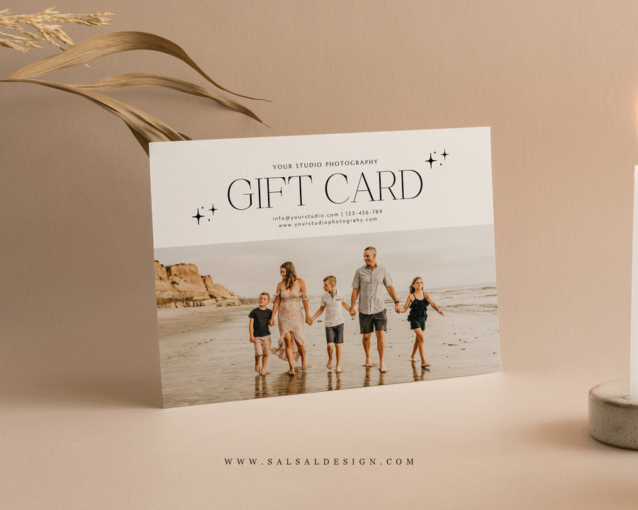 Photography Gift Certificate Card Template - GC110