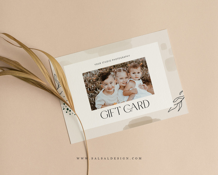Photography Gift Certificate Card Template - GC107