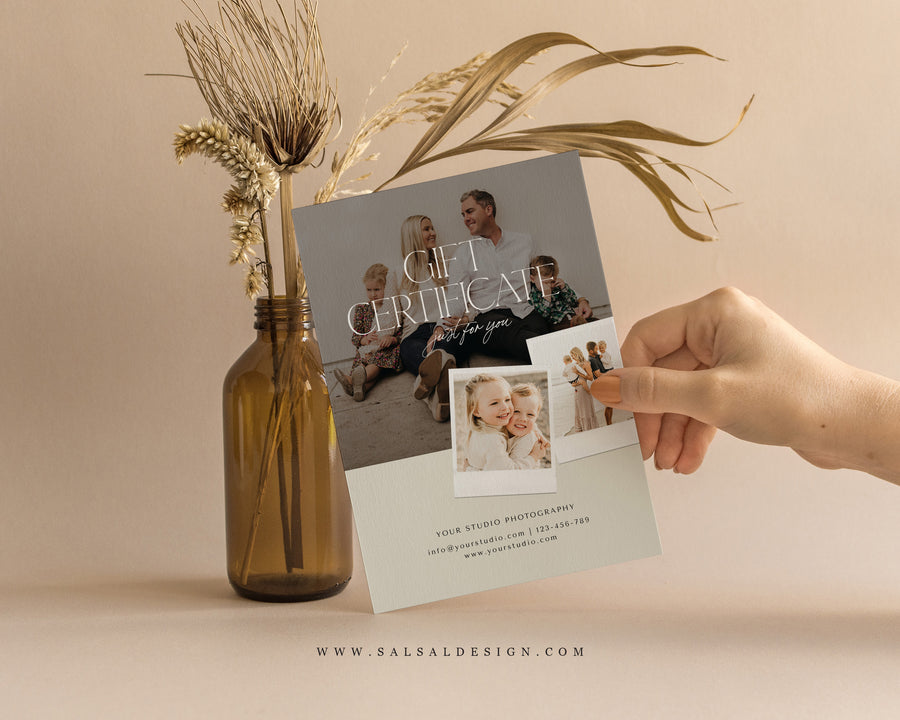 Photography Gift Certificate Card Template  - GC118