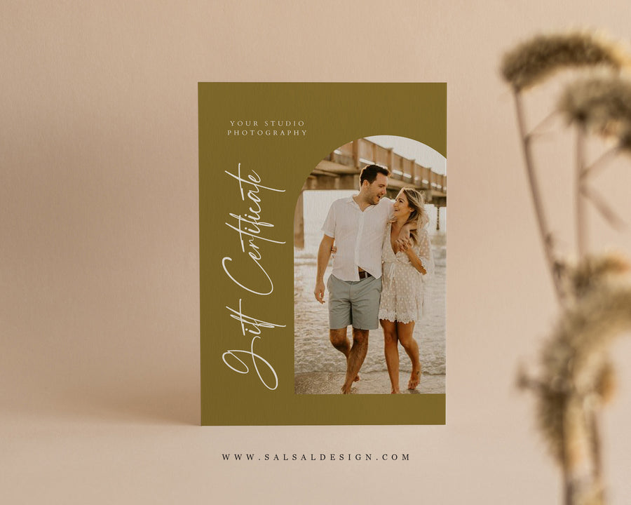 Photography Gift Certificate Card Template - GC115