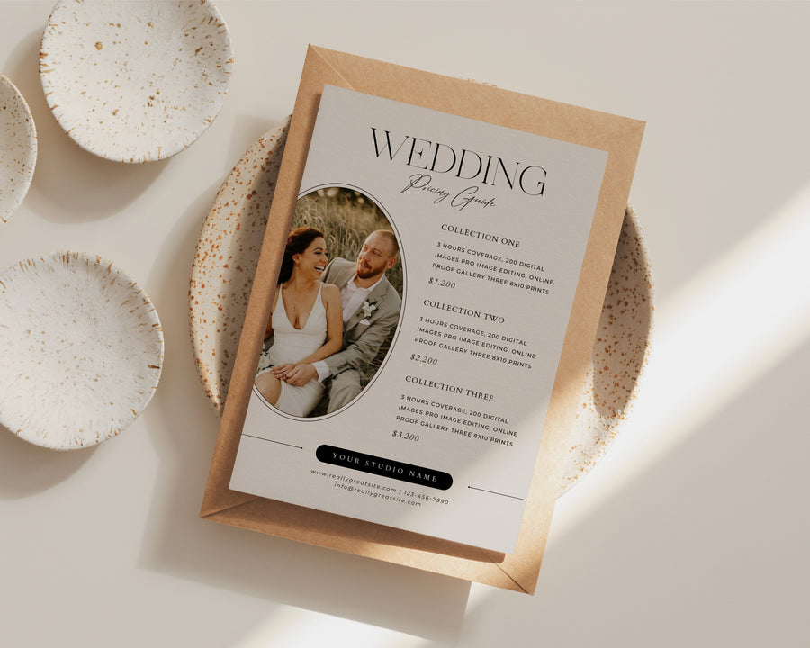 Wedding Photography Pricing Guide Template - PG111