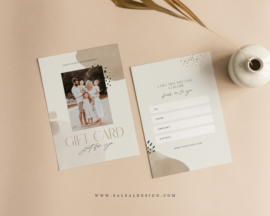 Photography Gift Certificate Card Template - GC106