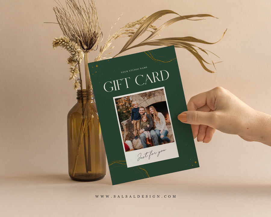 Photography Gift Certificate Card Template - GC124
