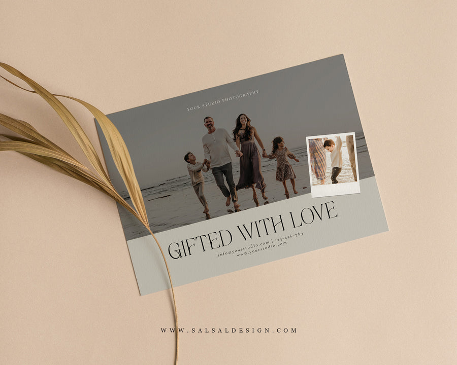 Photography Gift Certificate Card Template - GC121