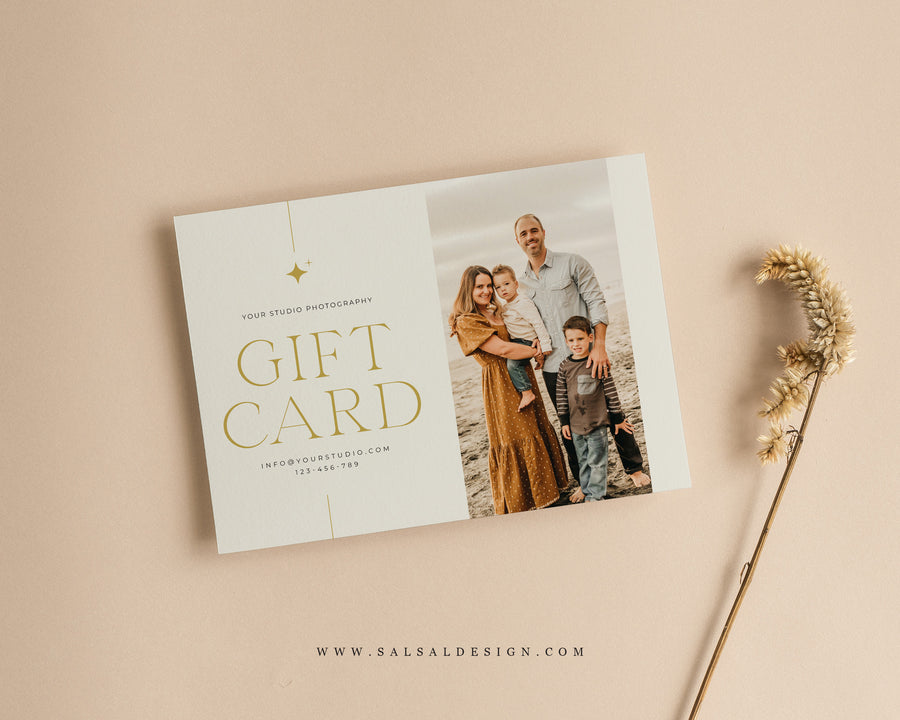 Photography Gift Certificate Card Template - GC113