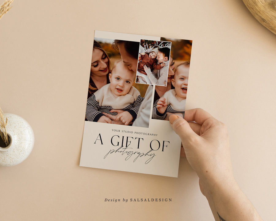 Studio Gift Certificate Card Template - GC084