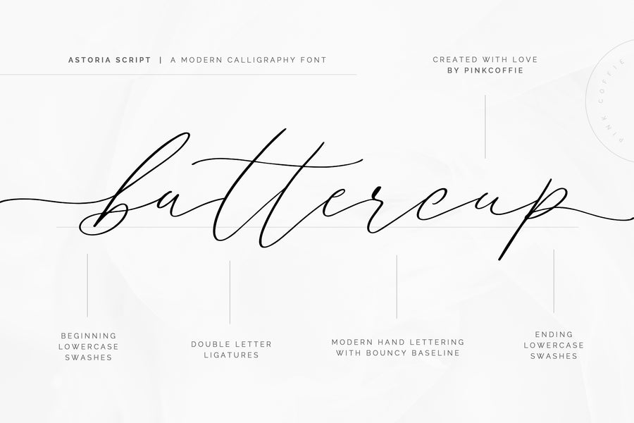 Astoria | Modern Calligraphy Script + 6 Logos