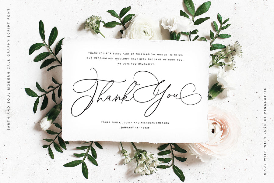 Earth And Soul | Elegant Script Font