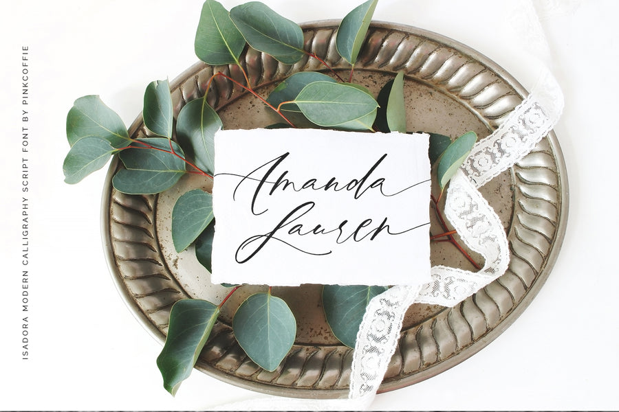 Isadora I Rustic Wedding Script Font