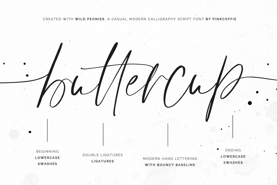 Wild Peonies | Stylish Modern Font