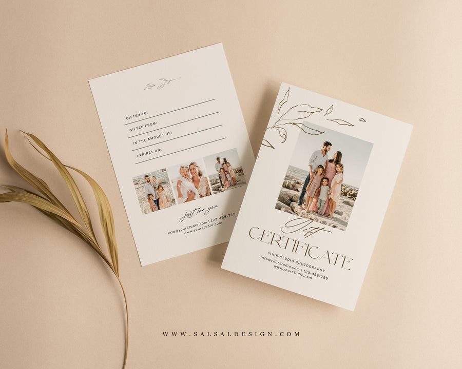 Photography Gift Certificate Template - GC127