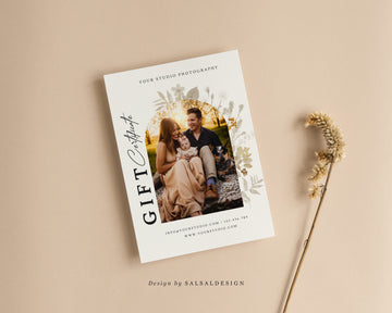 Studio Gift Certificate Card Template - GC070