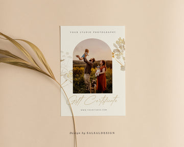 Studio Gift Certificate Card Template - GC071