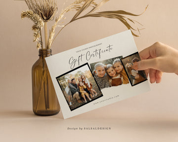 Studio Gift Certificate Card Template - GC068
