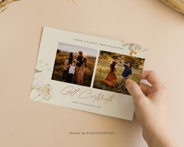 Studio Gift Certificate Card Template - GC072