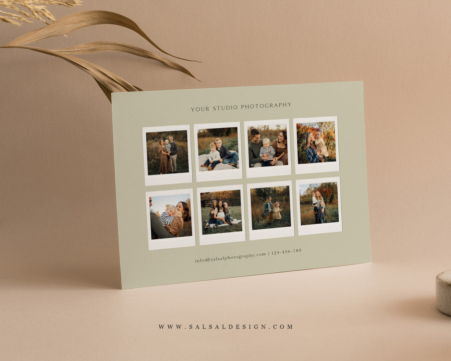 Photography Gift Certificate Card Template - GC101