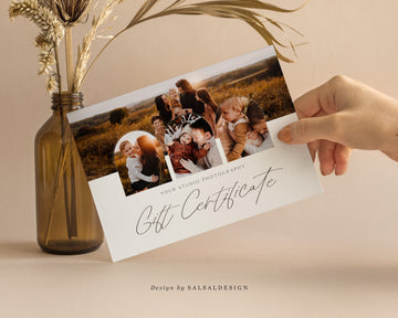 Studio Gift Certificate Card Template - GC086