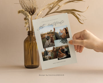Studio Gift Certificate Card Template - GC081