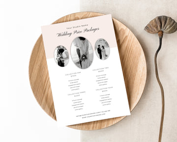 Wedding Photography Pricing Guide Template - PG089