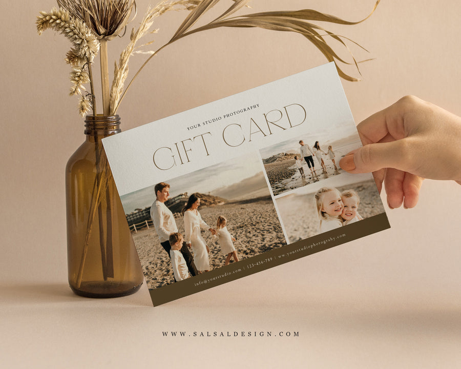Photography Gift Certificate Card Template - GC116