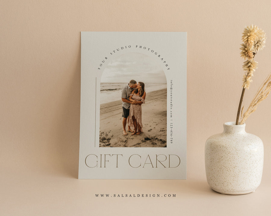 Photography Gift Certificate Card Template - GC117
